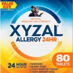Xyzal Allergy Pills, 24-Hour Allergy Relief, Original Prescription Strength,55 Count (Pack of 2)