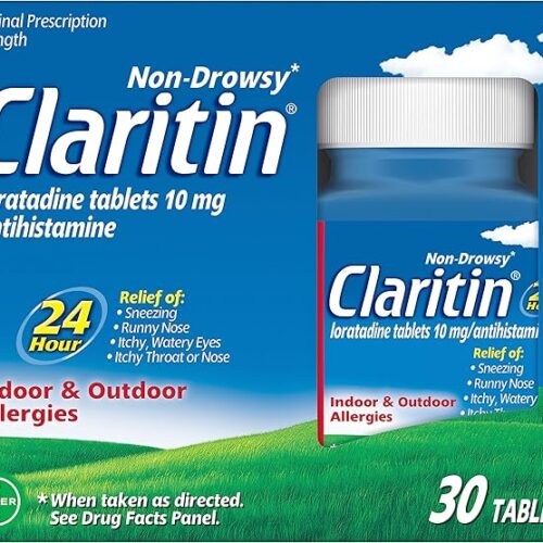 Claritin 24 HR Non Drowsy Allergy Medicine, Loratadine antihistamine tablets, 30 Ct